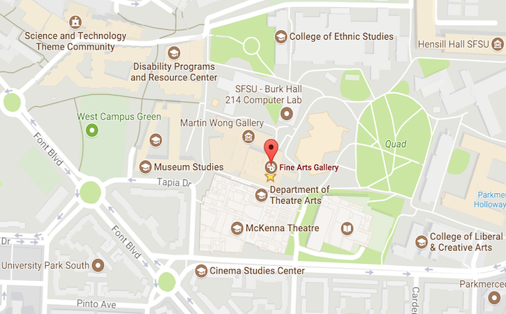 Map of College of Liberal & Creative Arts buildings