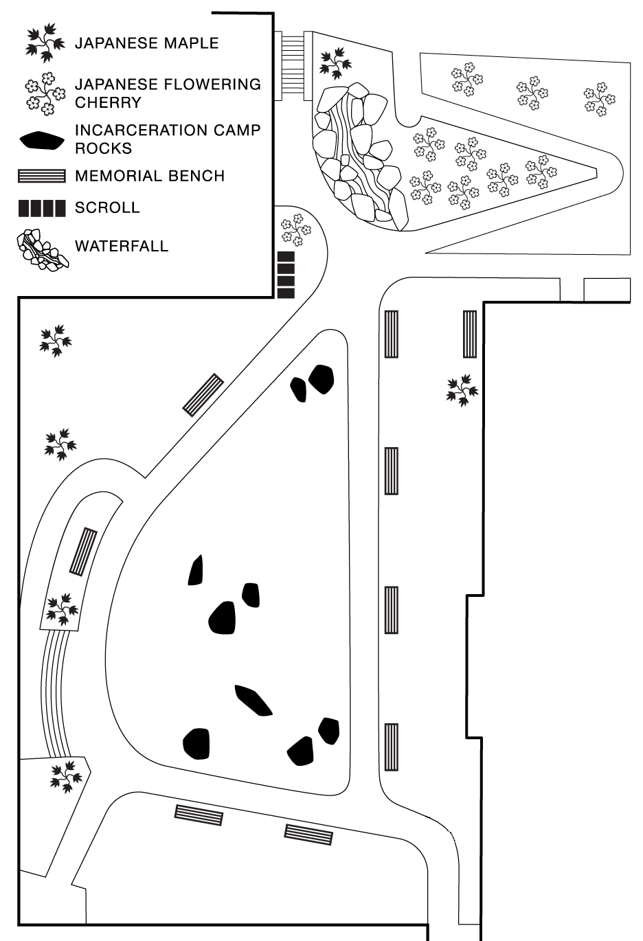 Map of Garden of Remebrance