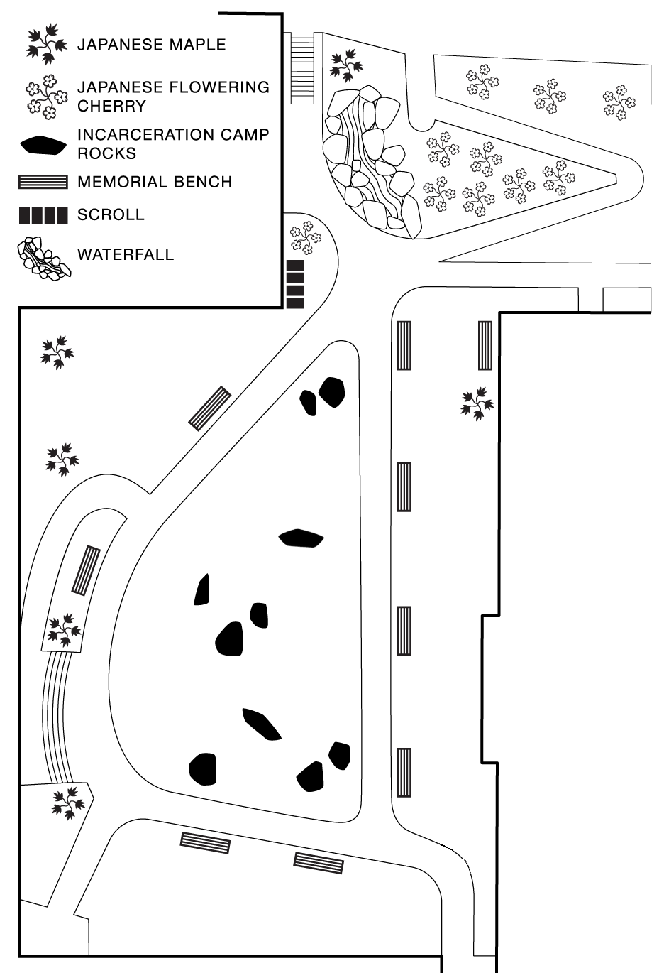 Map of Garden of Remebrance
