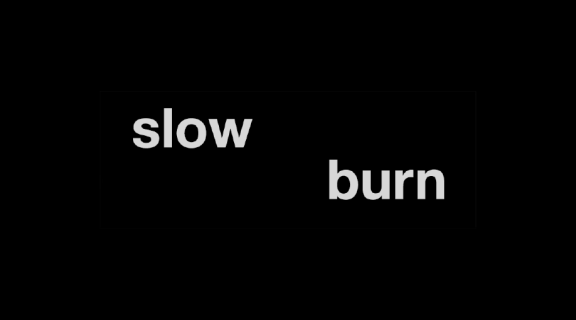 slow burn (exhibition logo graphic)